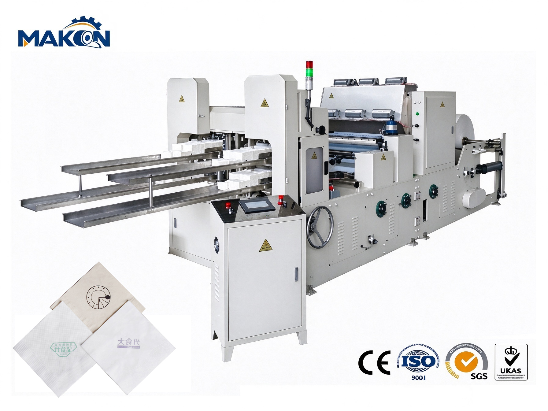 2 Lanes Serviette Tissue Production Line