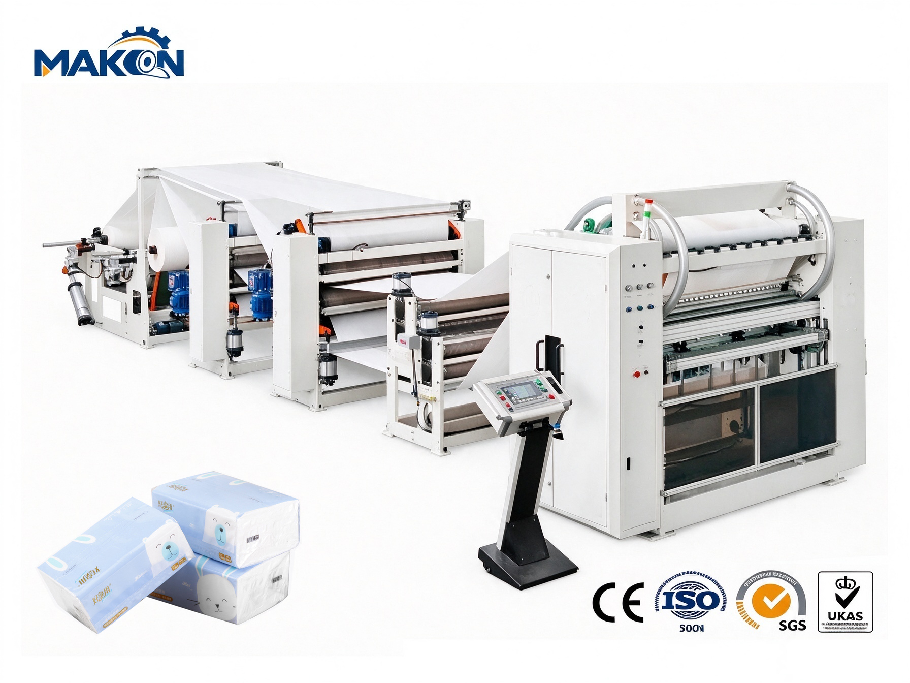 V Fold Facial Tissue Production Line